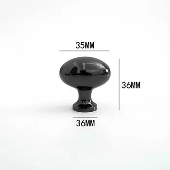 Ручки для шкафов TINYHOB французский стиль из латуни черные