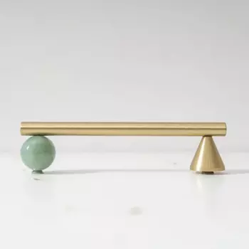 Ручки для шкафов TINYHOB из латуни с натуральным кристаллом