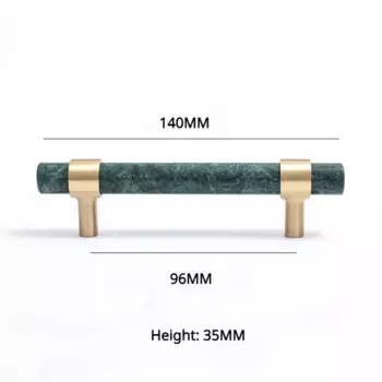 Ручки для шкафов TinyHob из натурального мрамора и латуни
