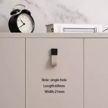 Ручки для шкафов TINYHOB кожаные золотые