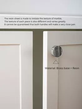 Ручки для шкафов TinyHob, латунь, черная текстура