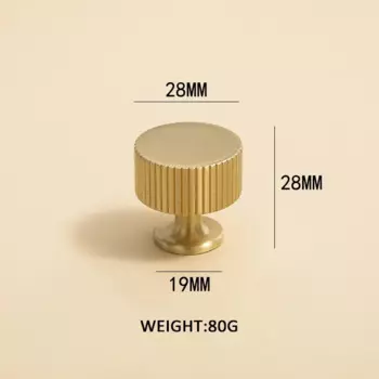 Ручки для шкафов TINYHOB, латунь, вертикальные линии