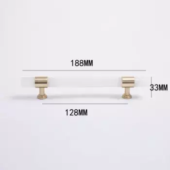 Ручки для шкафов TINYHOB натуральный камень + латунь