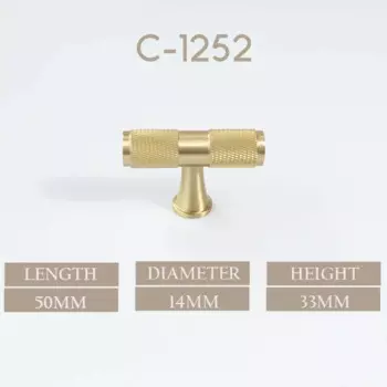 Ручки для шкафов TINYHOB золотые латунные