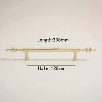 Ручки для шкафов TINYHOB золотые латунные 224 мм