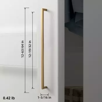 Ручки для шкафов TONA, матовая латунь