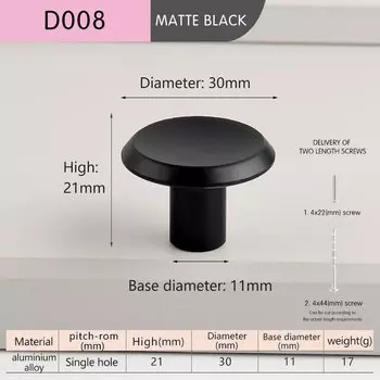 Ручки для шкафов TOPNIKE алюминиевые