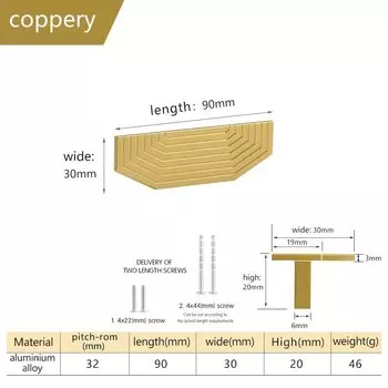Ручки для шкафов TOPNIKE полукруглые алюминиевые