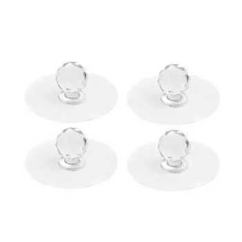 Ручки для шкафов WV прозрачные хрустальные