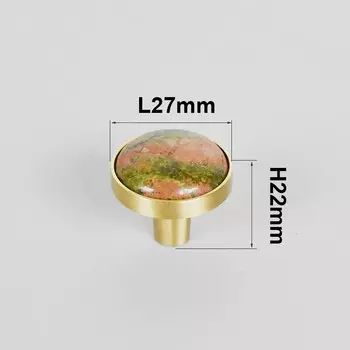 Ручки для шкафов золотые латунные с кристаллами