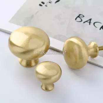 Ручки мебельные из чистой латуни, 10 шт.