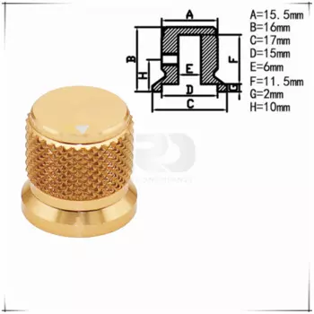 Ручки потенциометров алюминиевые 2 шт.