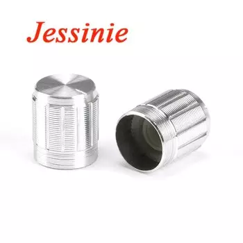 Ручки потенциометров Jessinie, 10 шт., черный, серебристый, золотой, 15 мм