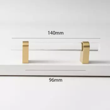 Ручки TINYHOB для мебели из акрила и латуни, золотые