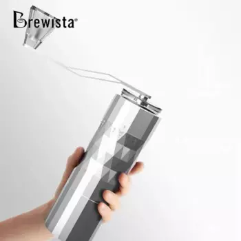 Ручная кофемолка из нержавеющей стали, портативная кофемолка, алюминиевая ручная кофемолка