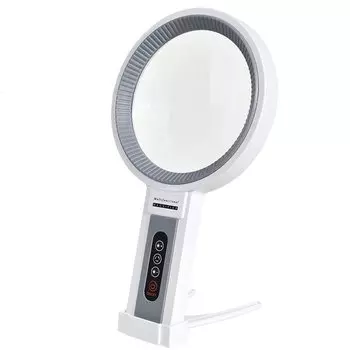 Ручная лупа с большим объективом 135 мм, 2,5X, 4,5X, перезаряжаемые увеличительные очки для чтения с подставкой, 34, холодный, теплый свет F, низкое видение