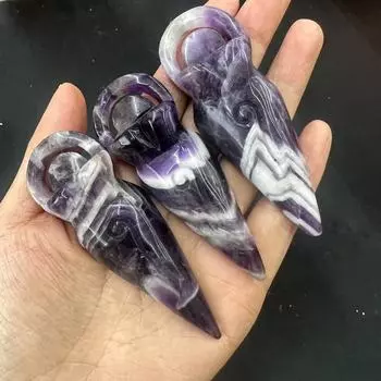 Ручная резная статуя богини из аметиста ACSDVOCATE