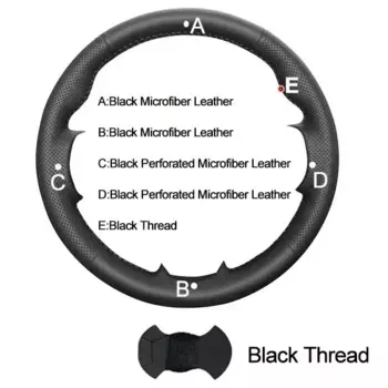 Ручная швейная автомобильная оплетка на руль, чехол из микрофибры для Subaru Outback Legacy 2009 2010 2011 2012, автоаксессуары