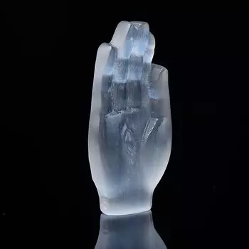 Ручная статуя из белого селенита Harmonious Crystalloid