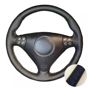 Ручная строчка из кожи и микрофибры для Mercedes Benz C SLK Class W203 R171 2004-2008 рулевое колесо