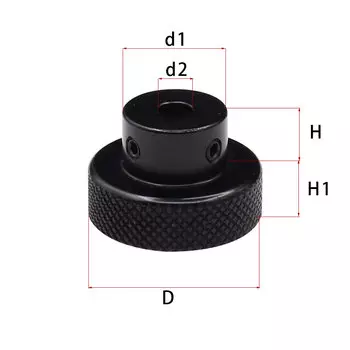 Ручное колесо DUTRIEUX черное из алюминиевого сплава