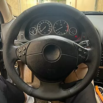 Ручное шитье из микрофибры, кожаный чехол на руль автомобиля, аксессуары для BMW M Sport E36 1996-2000 E39 1995-2001