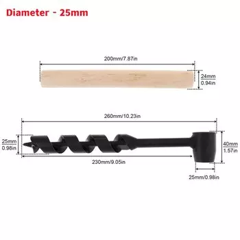 Ручное сверло по дереву ChgImposs 10-25 мм