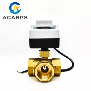 Ручной Автоматический интегрированный Электрический шаровой кран 1/2 дюйма 3/4 дюйма 1 дюйм, трехходовой, трехпроводной, двухходовой, В переменного тока