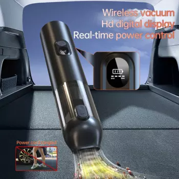 Ручной автомобильный пылесос, 120 Вт, 14000 па, Мощное всасывание, дисплей, беспроводной автомобильный пылесос, беспроводной пылесос для офиса
