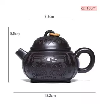 Ручной чайник из фиолетовой глины JINGDE TEA SET 180 мл