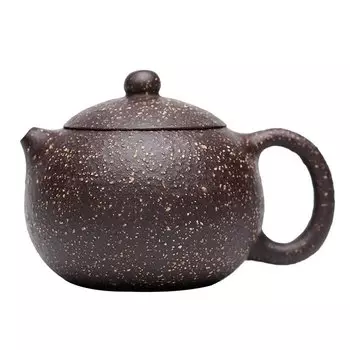 Ручной чайник из сиреневой глины 200 мл