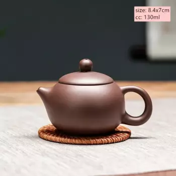 Ручной фиолетовый глиняный чайник JINGDE TEA SET 201-300 мл