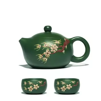Ручной фиолетовый глиняный чайник JINGDE TEA SET 180 мл