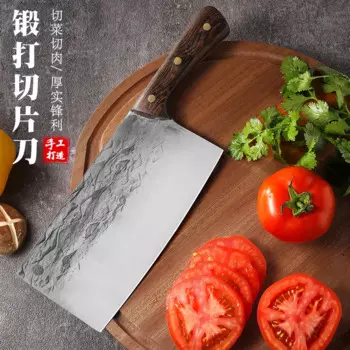 Ручной Кованый кухонный нож, нож для нарезки и нарезки костей, нож шеф-повара, деревянная ручка