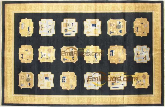 Ручной ковер из чистой шерсти, современный бытовой ковер для гостиной, прямоугольный современный ковер в китайском стиле gc88cnsavyg28