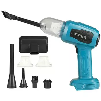 Ручной пылесос Heimerdinger синего цвета 18В