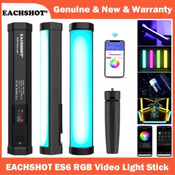 Ручной штатив EACHSHOT ES6 с RGB-подсветкой, 2800k-8500k