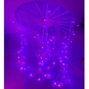 Ручной зонт Aprilis Garden фиолетовый шелковый