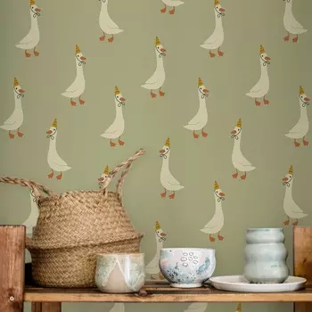 Ручные бумажные обои Pixel&Wall для детской комнаты 50х300 см