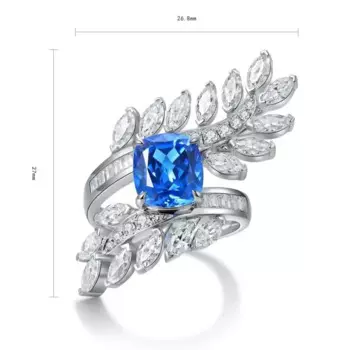 RUIF женское кольцо из серебра 2024 пробы с имитацией бриллианта