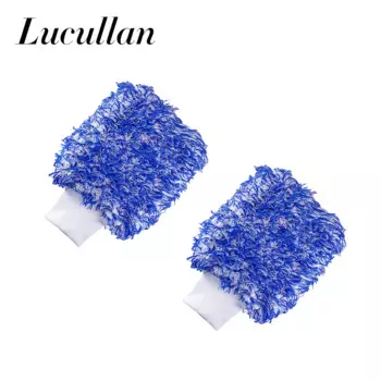 Рукавица Lucullan циклонная 7 х8 дюймов, мягкая смесь микрофибры, сверхтолстая пенопластовая сетка, внутренняя подкладка со стежком