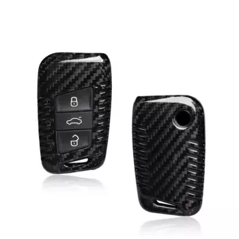 Рукоятка из углеродного волокна для Volkswagen Atlas Golf Alltrack Atlas Jetta Passat Arteon Tiguan Smart 3/4 кнопки дистанционные ключи
