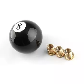 Рукоятка рычага переключения передач 8 Eight Pool бильярдный мяч с адаптером универсальная Рычажная головка переключения передач для автомобиля AT/MT черная