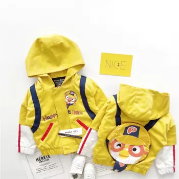 Рюкзак детский Tonytaobaby, желтый, Осень-зима