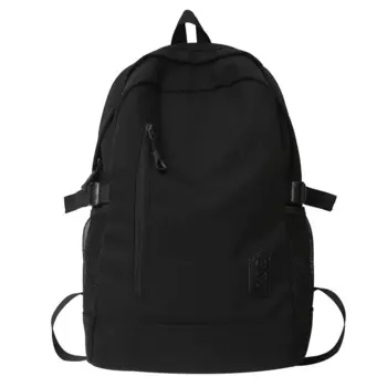 Рюкзак для компьютера, женская сумка 2022, трендовая вместительная школьная сумка для студентов, модная повседневная однотонная новая женская сумка