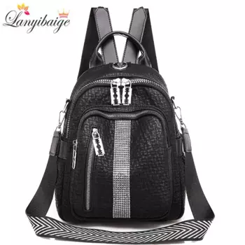 Рюкзак женский из натуральной кожи, 3 в 1