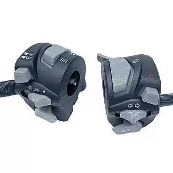 Руль мотоцикла 7/8 дюйма, переключатель света, сигнал поворота