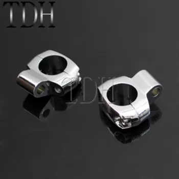 Руль мотоцикла, зажимы для крепления зеркала заднего вида, вспомогательный светильник, динамик, точка питания, монтажный держатель, кронштейны, универсальные 1 "25 мм