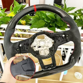 Рулевое колесо из углеродного волокна, кожаная алькантара для Volkswagen Golf 7 7.5 GTI GTD GTE R 2013-2020 Polo GTI Tiguan Passat DSG
