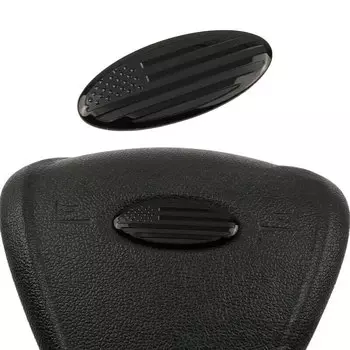 Рулевое колесо с американским флагом США, овальная крышка, эмблема, значок для Mondeo Focus F150 F250 F350 Edge, аксессуары